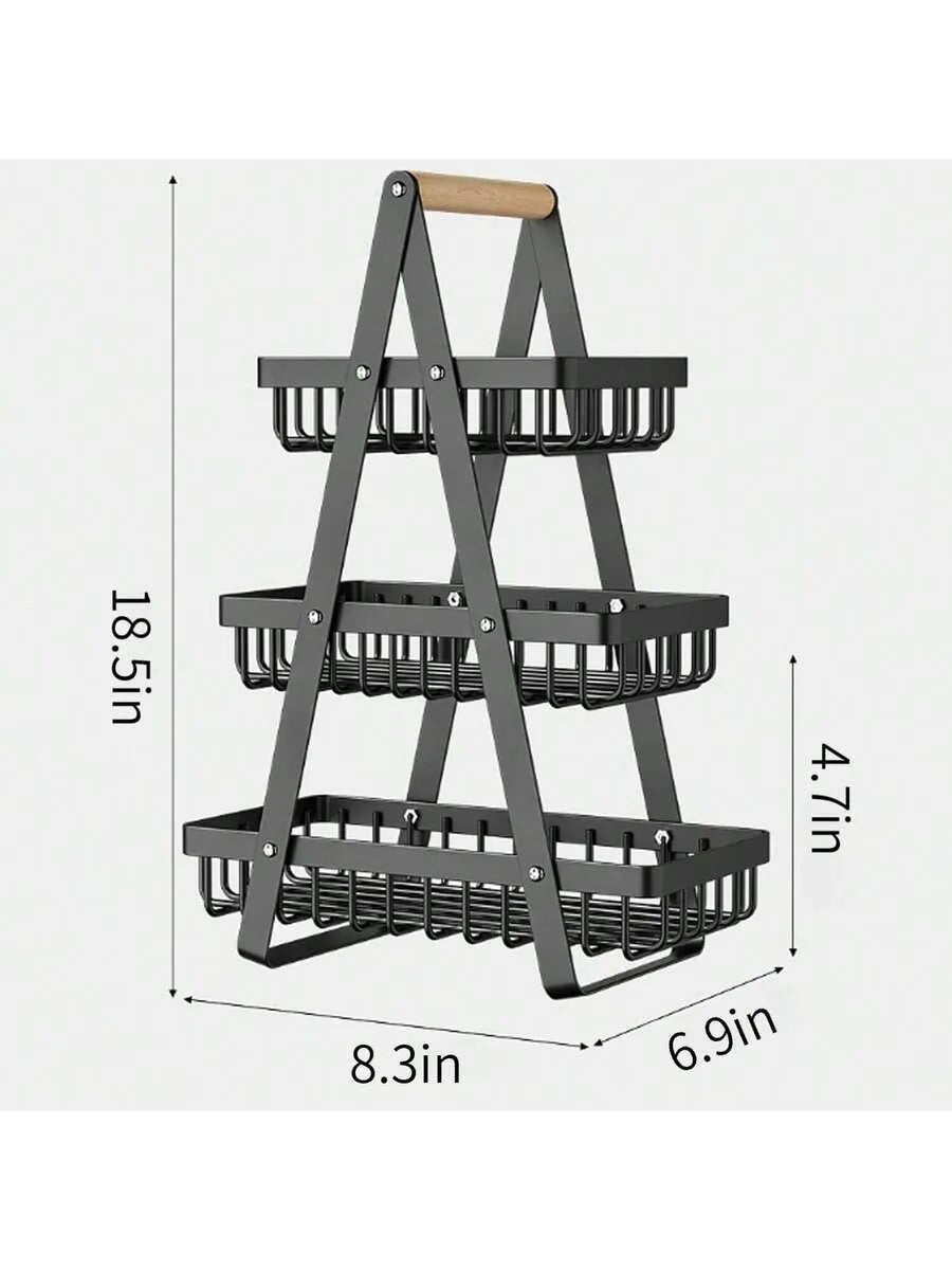 3-Tier Kitchen Storage Rack | Organizador de Cocina de 3 Niveles