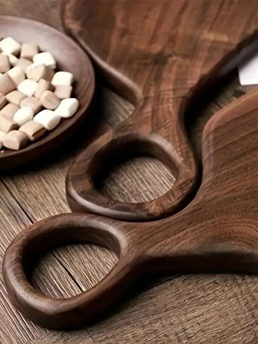 🚚 FREE SHIPPING Tabla de cortar de madera con asa/ Wooden cutting board with handle.