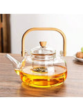 Glass Teapot with Bamboo Handle | Tetera de Vidrio con Asa de Bambú