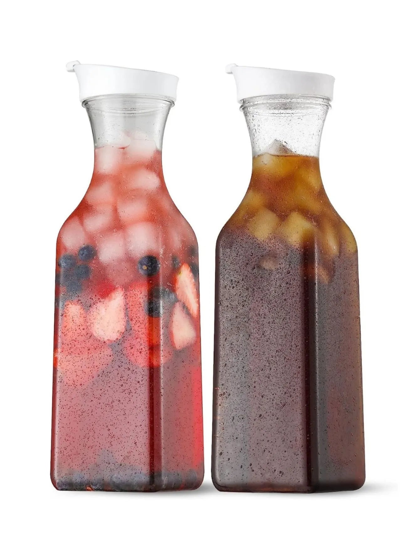 🚚 FREE SHIPPING Botella plástica con tapa para bebidas / Plastic Beverage Bottle with Lid