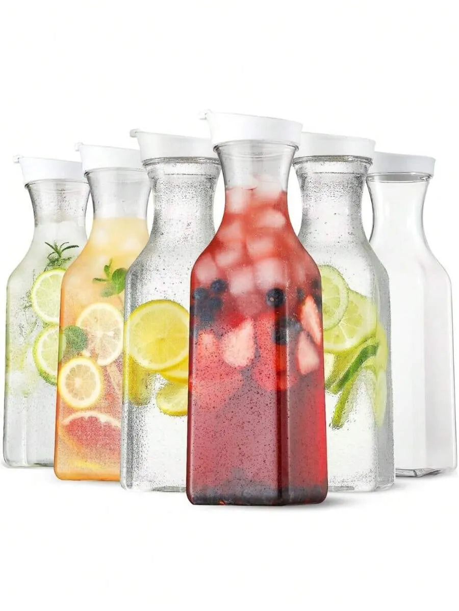 🚚 FREE SHIPPING Botella plástica con tapa para bebidas / Plastic Beverage Bottle with Lid